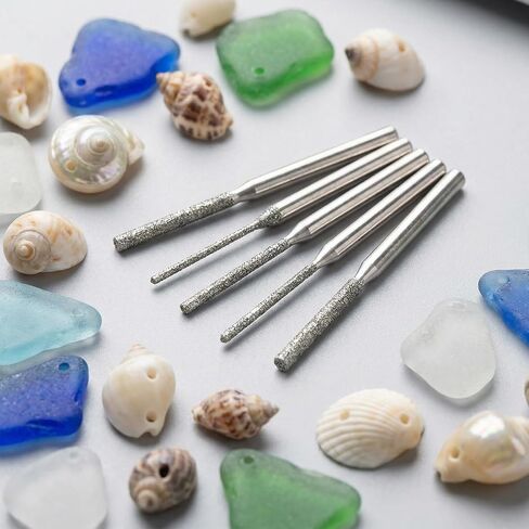 15 Pcs Diamond Drill Bits for Ceramic, 3 Sizes, Silver | Glass Drill Bit, Metal Diamond Tipped Drilling Bit for Grinding Holes Stone Jewelry in Kuwait