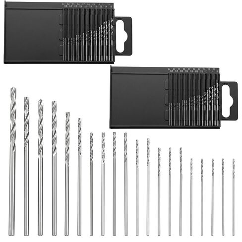 2 Set Metric Mini Micro Drill Bit Set, 40 Pcs Carburetor Jet Drill Bits Sets,0.3-1.6 mm Pin Twist Drills Bits with Case Small Drills Bitss Micro-Drill Bit Sets for Precision DIY Projects in Kuwait