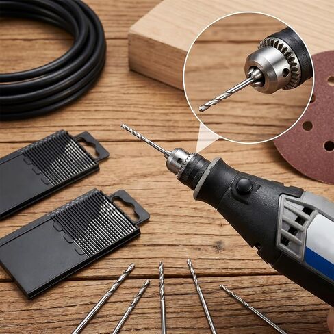 2 Set Metric Mini Micro Drill Bit Set, 40 Pcs Carburetor Jet Drill Bits Sets,0.3-1.6 mm Pin Twist Drills Bits with Case Small Drills Bitss Micro-Drill Bit Sets for Precision DIY Projects in Kuwait