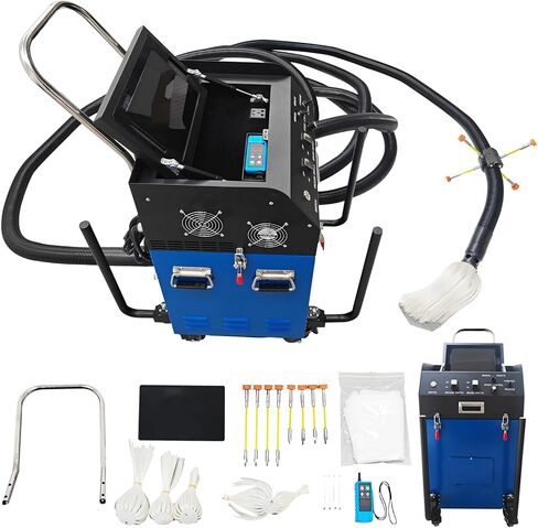 INTSUPERMAI 110V Air Duct Cleaning Machine 2800W Sweeping and Suction Integrated Machine with Vacuum & 2MP Camera 15m Flex Shaft Commercial HVAC Duct Cleaner for 3.9"-31.5" Round Rectangular Ducts in Kuwait