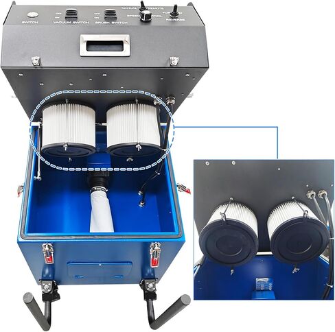INTSUPERMAI 110V Air Duct Cleaning Machine 2800W Sweeping and Suction Integrated Machine with Vacuum & 2MP Camera 15m Flex Shaft Commercial HVAC Duct Cleaner for 3.9"-31.5" Round Rectangular Ducts in Kuwait