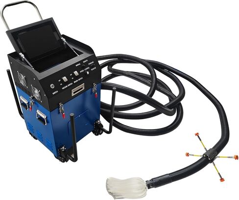 INTSUPERMAI 110V Air Duct Cleaning Machine 2800W Sweeping and Suction Integrated Machine with Vacuum & 2MP Camera 15m Flex Shaft Commercial HVAC Duct Cleaner for 3.9"-31.5" Round Rectangular Ducts in Kuwait