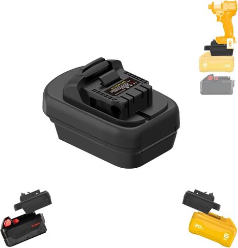 for DeWalt 20V to 12V Adapter, Convert for DeWalt 20V Lithium Battery and for Milwaukee 18V for M18 Battery to Work for DeWat 12V Cordless Tools in Kuwait
