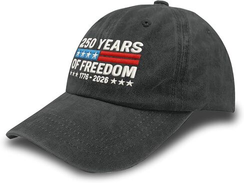 U.S. 250th Anniversary Independence Freedoms Democracys Baseball Hat Camping in Saudi Arabia