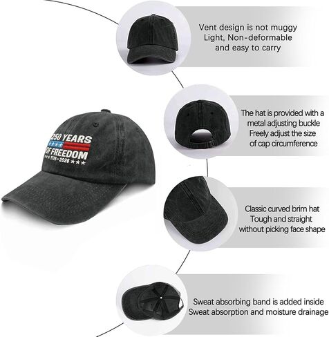 U.S. 250th Anniversary Independence Freedoms Democracys Baseball Hat Camping in Saudi Arabia