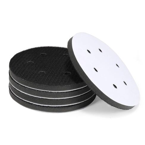 2 Pack 6 Inch 6 Holes Interface pad,Orbital Sander Foam Pad，6" Foam Sanding Pads，Hook and Loop Soft Density Sponge Cushion Buffer Backing Pad for Orbital Sander in Kuwait
