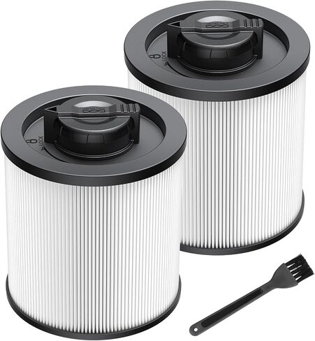 DXVC6910 Vacuum Filter Replacement for DEWALT DXV06P DXV09P DXV10P DXV10PL | for DEWALT DXV10SA DXV12P DXV14P DXV16P Wet/Dry Vac Vacuum Cleaner (NOT fits for DXV04T DXV05P DXV05S DXV06G DXV08S) 2 Pack in Saudi Arabia