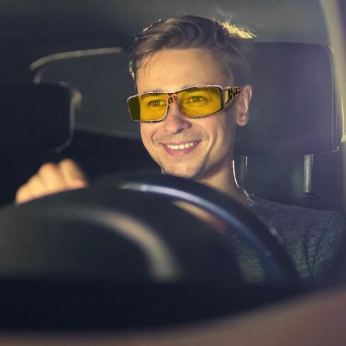 Night Driving Glasses for Men Women Fit Over Sunglasses Anti Glare Polarized HD Night Vision Glasses in Saudi Arabia