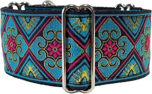 Martingale Dog Collar for Greyhound Saluki Whippet and Other Breeds with Similar Neck 2" Wide (L 14-18") in Saudi Arabia