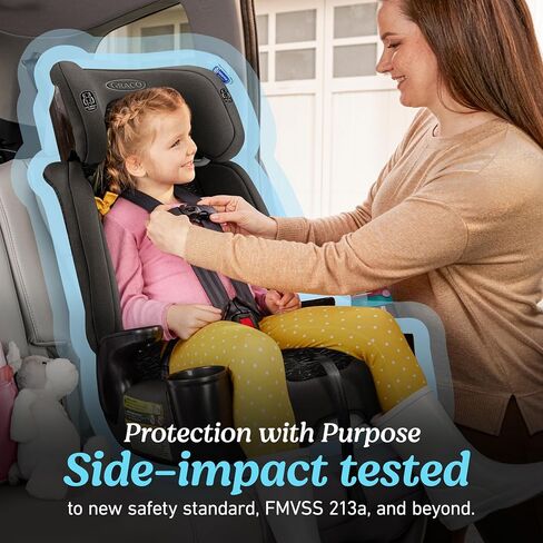 Graco Nautilus 2.0 LX 3-in-1 Harness Booster Car Seat ft. InRight Latch, Hex in Kuwait