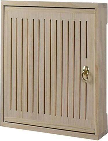WiFi Router Storage Box, Wall Mounted Wooden WiFi Router Cabinet Multicolor Multiple Sizes(Natural,L42*49.5cm/16.5 * 19.4in) in Kuwait