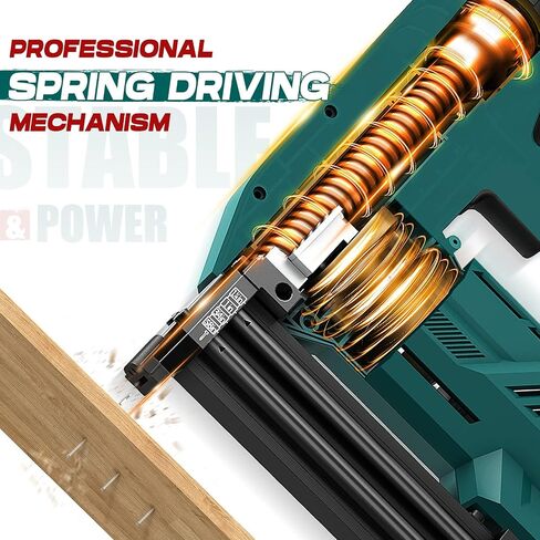 NEU MASTER Brad Nailer, 2 in 1 Electric Staple Gun/Nail Gun for Wood, Upholstery and DIY Projects, 1/4'' Narrow Crown Staples 200pcs and Nails 800pcs Included (Renewed) in Kuwait