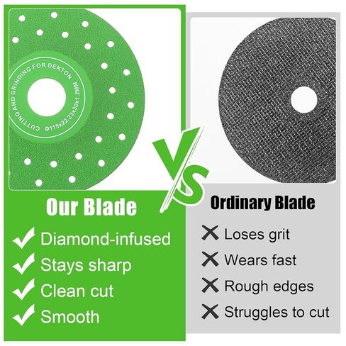 6 Pcs 4.5 in Rock Grinding Disc,Diamond Saw Blade Cutting Disc for Angle Grinder, Grinding Ultra Width Tile Blade for Tile, Marble, Porcelain and Glass Cutting in Kuwait