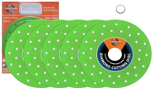 4-1/2 inch Tile Cutter Diamond Saw Blade for Angle Grinder Porcelain Ceramic Glass Marble Cutting Tools Grinding Disc Vacuum Brazing Tile Tools (3pcs) in Kuwait