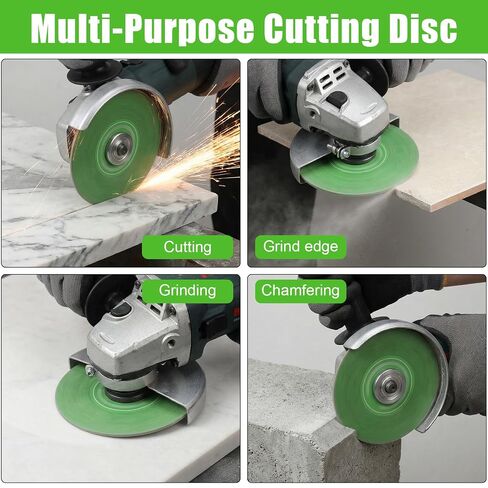 6 Pcs 4.5 in Rock Grinding Disc,Diamond Saw Blade Cutting Disc for Angle Grinder, Grinding Ultra Width Tile Blade for Tile, Marble, Porcelain and Glass Cutting in Kuwait