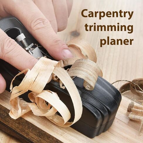 Electric Woodworking Planer, Chamfer Edge Trimming Edge, 45 Degree Adjustable Cutting Depth,7 Sets of Cutter Head Modules in Kuwait
