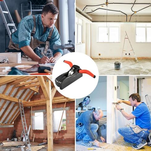 Electric Woodworking Planer, Chamfer Edge Trimming Edge, 45 Degree Adjustable Cutting Depth,7 Sets of Cutter Head Modules in Kuwait