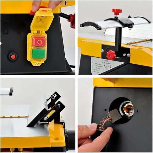 220V Portable Electric Woodworking Bench Planer - Compact, Professional Quality, Ideal for Home & Workshop Use, Precision Cutting in Kuwait