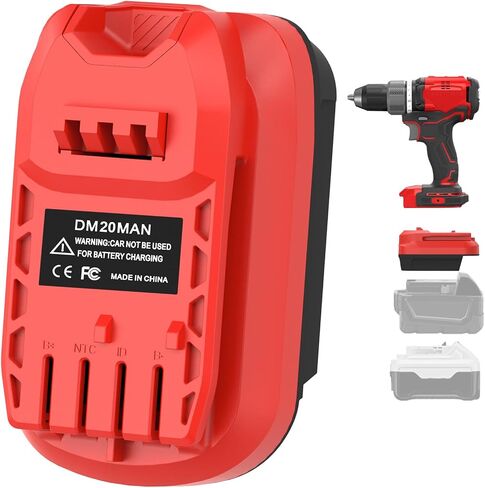Battery Adapter for Bauer to for Dewalt Tool, Convert to for Bauer Battery to for Dewalt 20V 60V MAX Battery Cordless Power Tools in Kuwait