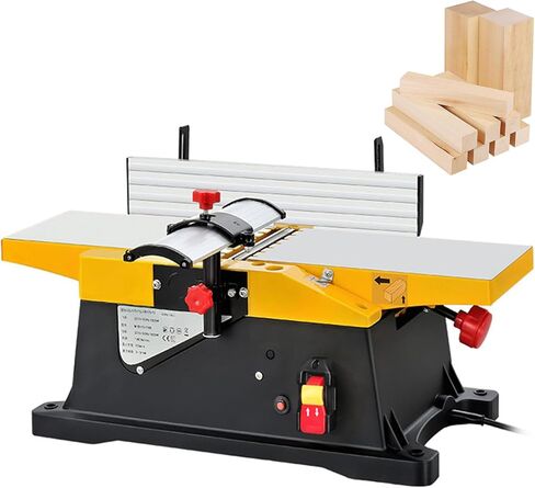 220v Electric Benchtop Wood Planer,Heavy Duty Benchtop Jointer, Adjustable for Precision Wood Working Cutting Thickness Planer in Kuwait