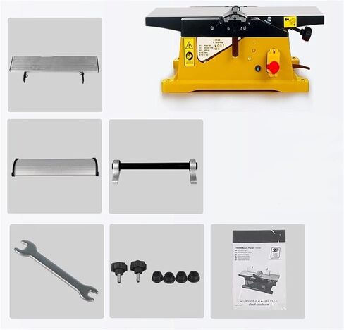 220v Electric Benchtop Wood Planer,Heavy Duty Benchtop Jointer, Adjustable for Precision Wood Working Cutting Thickness Planer in Kuwait