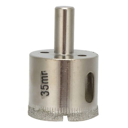 Diamond Coated Hole Saw Opener Drill Bits High Speed Drilling Slotting Tool Set 2Pcs Storage Box Glass Ceramic Tile Marble 1-3/8in(35mm) in Kuwait