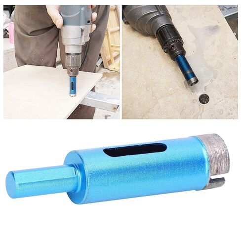 Diamond Hole Saw Drill Bit Granite Ceramic Concrete Marble Drilling Tools 20mm Electric Bench Drill Blue 3Pcs in Kuwait