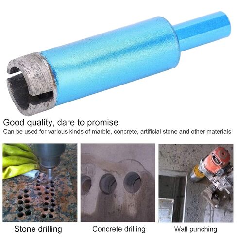 Diamond Hole Saw Drill Bit Granite Ceramic Concrete Marble Drilling Tools 20mm Electric Bench Drill Blue 3Pcs in Kuwait