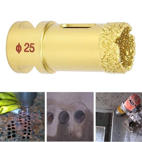 25mm Diamond Hole Saw Drill Bit Brazing Marble Opener Gold Cutter Power Tool Electric Drill in Kuwait