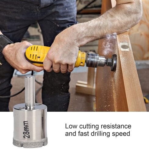 Glass Hole Saw Drill Bit Stainless Steel Emery Opener 28mm Diamond for Marble Granite Ceramic in Kuwait