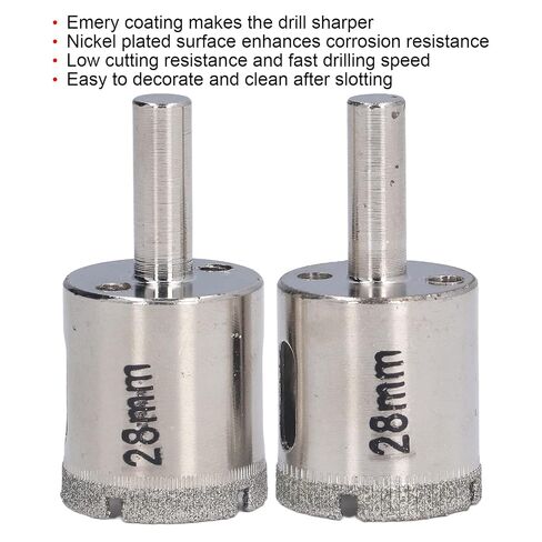 Glass Hole Saw Drill Bit Stainless Steel Emery Opener 28mm Diamond for Marble Granite Ceramic in Kuwait