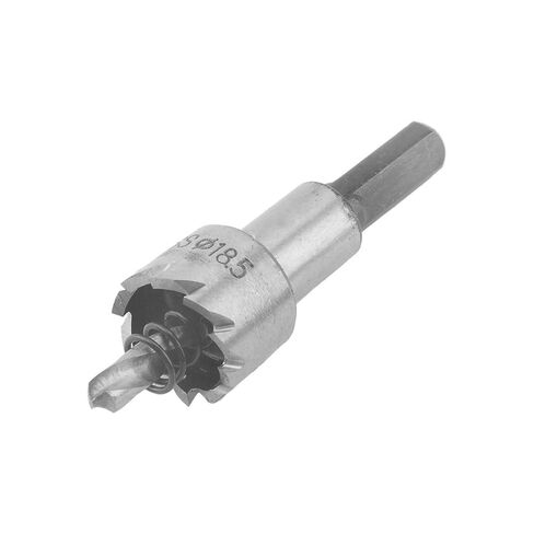 HUIOP 18.5mm Carbide Hole Saw Cutter Drill Bit, Fast Cutting for Stainless Steel Metal with Split Tip No Walking, Over Drill Flange Design,100% Metal Hole Saw Cutter in Kuwait