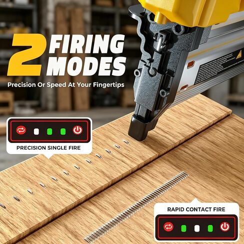 MtiolHig Cordless 2Inch Brad Nailer Compatible with Dewalt 20V Battery, 2-in-1 Staple Gun, 18 Gauge Nail Gun Battery Powered with 1000 Nails for Wood Carpentry, 7.2LB (Tool only) 2026 New Version in Kuwait