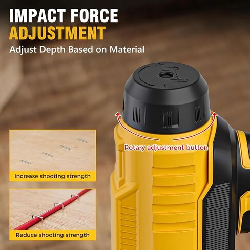 ALLOYPOWER 2 in 1 Cordless Brad Nailer/Electric Stapler with 2.0Ah Battery and Charger,1000pcs Nails and 500pcs Staples Included for Home Improvement & Woodworking in Kuwait