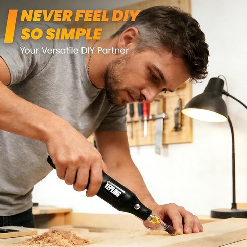 Cordless Rotary Tool, 3.7V Li-Ion 15000rpm Electric DIY Mini Polisher Kit, 72 Pieces Accessories USB Cordless Multi-Tool, Great for Nail Polishing and Light Work in Kuwait