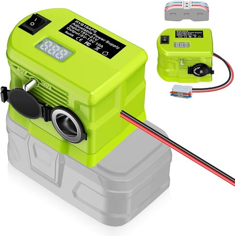 for Ryobi 18V to 12v Step Down Converter,for Ryobi Battery Adapter, 200W 10A MAX 18 V to 12V Converter,Power Wheels Adapter Voltage Regulator from 18V to 5V-13V Adjustment Power Supply in Kuwait
