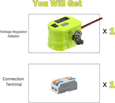 for Ryobi 18V to 12v Step Down Converter,for Ryobi Battery Adapter, 200W 10A MAX 18 V to 12V Converter,Power Wheels Adapter Voltage Regulator from 18V to 5V-13V Adjustment Power Supply in Kuwait