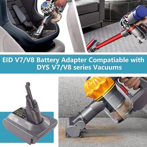 EID V7 V8 Adapter for Makita 18V Battery Converter for Dyson V7 V8 Animal Absolute Motorhead SV11 SV10 Vacuums in Kuwait