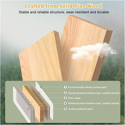 WiFi Router Storage Box, Wooden Wall Mounted Router Shelf WiFi Box Hider Multicolor 60-80cm(Gray/White,L80cm/31.5in) in Kuwait