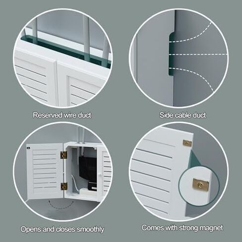WiFi Router Storage Box, Wall-Mount Router Cabinet and WiFi Box Hider Multicolor(Blue) in Kuwait