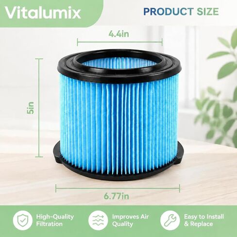 2 Pack VF3500 Filter Compatible with Rigid 3 to 4.5 Gallon Wet Dry Shop Vacuums, 3-Layer Pleated Design for WD3050 WD4070 WD4080 WD4522 WD4050 4000RV 4500RV in Kuwait
