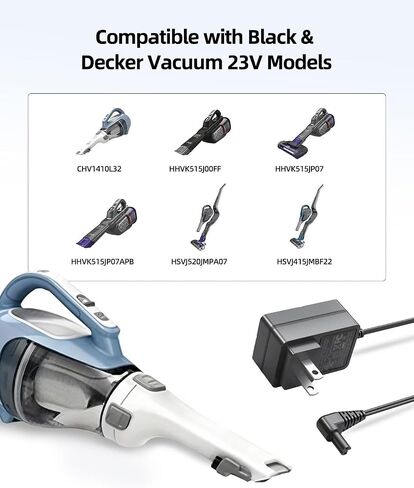 Nicpower Charger Compatible with Black+Decker 20V 16V MAX Lithium Vacuums | Replacement HHVK515J HHVK515JP HHVK515JP07 HHVK515JP07APB HHVK515J00FF BHFEA420J BHFEA520J N511997 HCUA525JP Dustbuster Cord in Kuwait