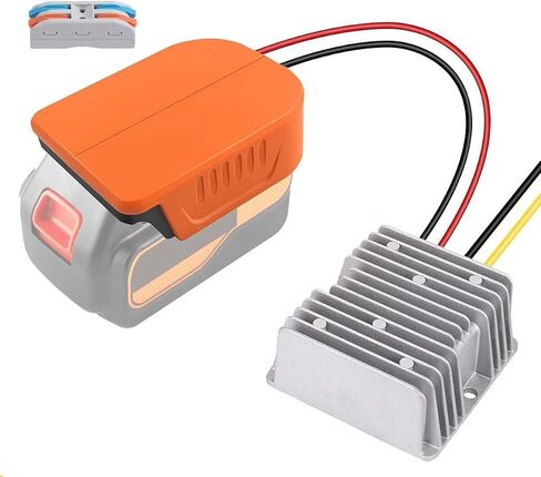 Step Down DC 20V to 12V Converter for Black & Decker 20V Battery Adapter Power 15A 180W Inverter DIY Adapter Automatic Buck Boost Voltage Regulator DIY for RC Car Toy in Kuwait