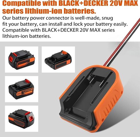 Step Down DC 20V to 12V Converter for Black & Decker 20V Battery Adapter Power 15A 180W Inverter DIY Adapter Automatic Buck Boost Voltage Regulator DIY for RC Car Toy in Kuwait