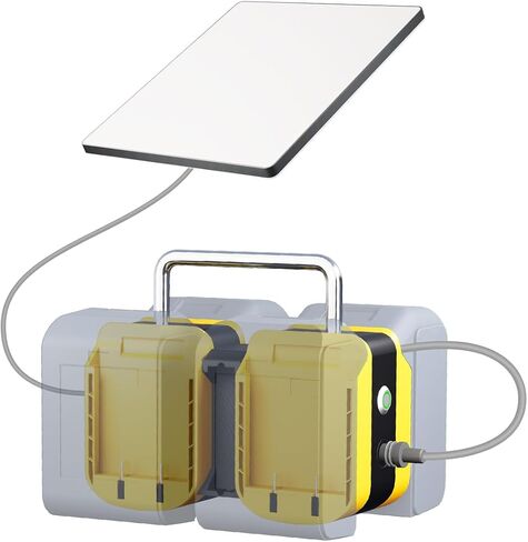 Starlink Mini Battery Adapter Compatible with DeWALT Batteries | Portable Power Dock for Starlink Mini, Supports Up to 4 Batteries for Uninterrupted Power, with Low Voltage Protection in Kuwait