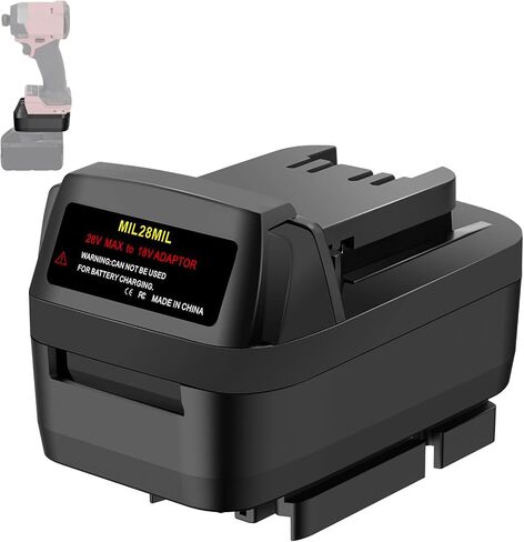 Adapter for Milwaukee 28V to 18V, Battery Converter for Milwaukee M28 28V Battery to Work with 18V Power Tools in Kuwait