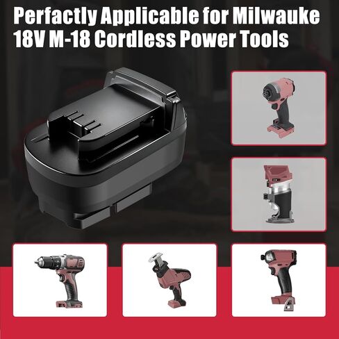Adapter for Milwaukee 28V to 18V, Battery Converter for Milwaukee M28 28V Battery to Work with 18V Power Tools in Kuwait