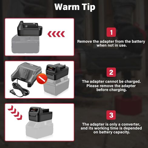 Adapter for Milwaukee 28V to 18V, Battery Converter for Milwaukee M28 28V Battery to Work with 18V Power Tools in Kuwait