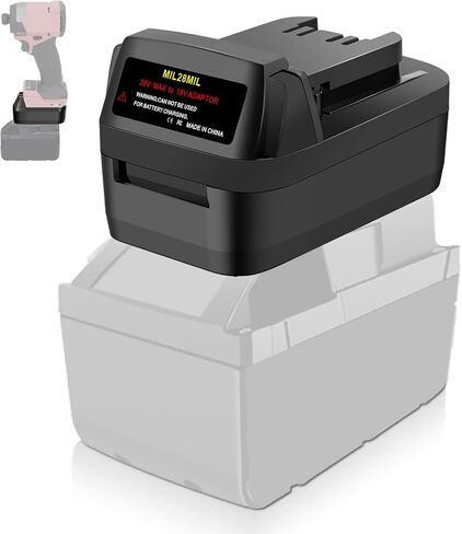 Adapter for Milwaukee 28V to 18V, Battery Converter for Milwaukee M28 28V Battery to Work with 18V Power Tools in Kuwait