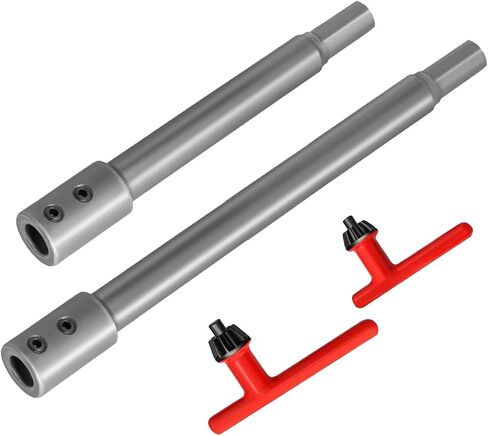 4 Pieces Bit Extension Set 3/8 Inch Round Shank Spade Extension Holes Saw Extension Non Slip Alloy Material Suitable for DIY Pro in Kuwait